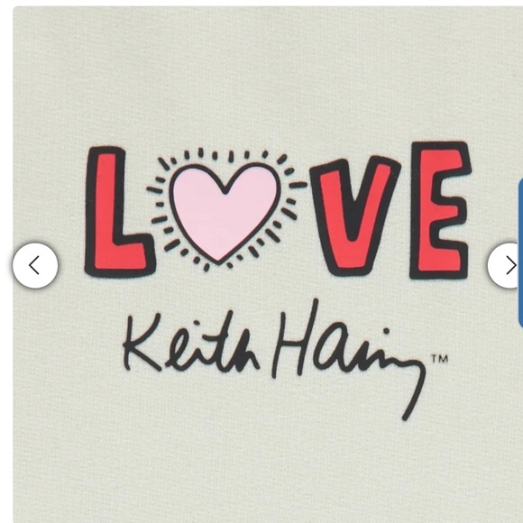 Keith Haring Women's Beige Love Graphic Lounge Set - Picture 6 of 8